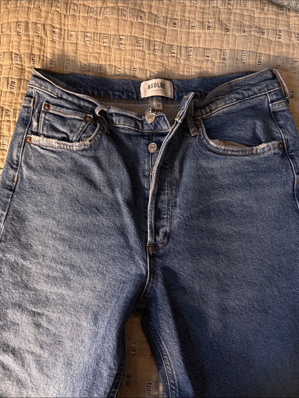 Agolde Riley crop jeans
